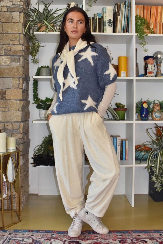 Big Softie Star Short Sleeve Knit Denim